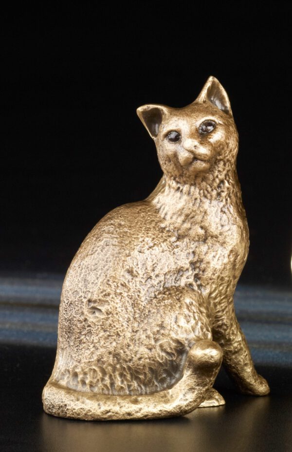 Sitzende Katze